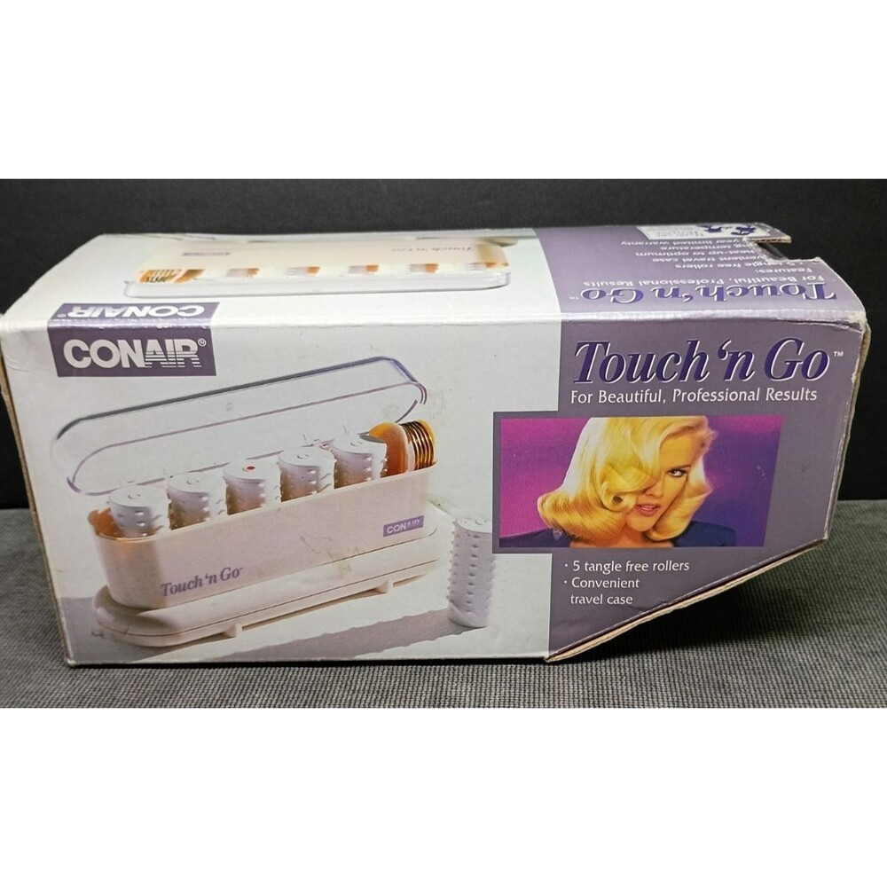Conair TOUCH 'N GO Hair Curlers 5 Hot Rollers 120V - EUC - TS5A - Picture 8 of 10